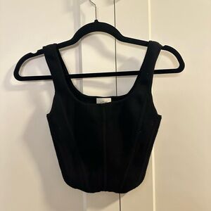 Wilfred corset-style crop top